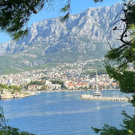 Uzelac Apartment - Pool & Sea View In Makarska * 马卡尔斯卡